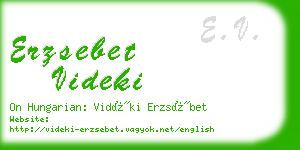 erzsebet videki business card